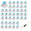 100 Pcs  Keyboard Switches with  Puller,3-PIN  Keyboard Clicker Replacement Dustproof Mechanical 1