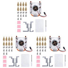 3X for Raspberry Pi 4 Case with Ice Tower Cooler CPU Fan,with Fan Heat Sink Fan Glare RGB Fan Heat Pipe Tower