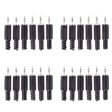 24pcs 2.5mm Stereo Male Plug Jack DIY Solder Headphones Audio Connector