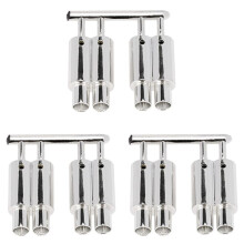 3X Tuyau D'Échappement à Double Sortie pour 1/10 Voiture RC Buggy Hors Route   HSP HPI  Pièces de Décoration