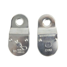 Vaste Enkele Katrol, Stalen Katrol met Vast Oog van 1-1/2" voor Touw en Koord, voor Binnen- en Buitengebruik, 2 Stuks
