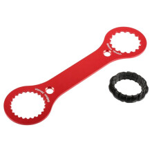 Mountain Bike Bottom Bracket Wrench, Aluminum Alloy Hollow Chainring Removal and Installation Tool