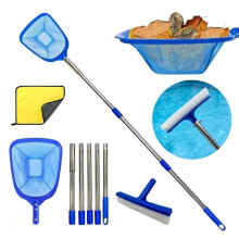 Pool Net with Pole Cleaner Swimming Pool Skimmer Clean Kit for Inground over Ground Backyard Garden Patio Park