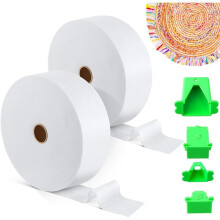 Stoffrollen-Vliesstreifen mit Röhrenformer, 2 1/4 Zoll Baumwollmischgewebe-Quiltvlies für Quilts und Teppiche
