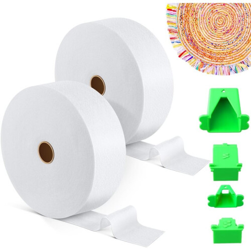 Tiras de Manta Acrílica em Rolo com Molde para Tubos, 2 1/4 Polegadas, Mistura de Algodão, para Quilting e Tapetes