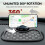 (Brown-Gray Checkered Pattern, -) Monitoimi liukuestematto autoon 4