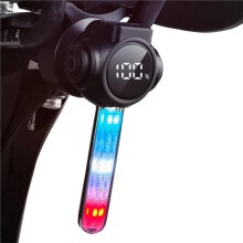 Bicycle Taillights 9 Modes Auto Start/Stop Bike Rear Taillight Power Display WaterProof Road Bike Tail Lights