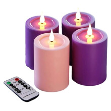 LED Candle LED Light Holiday Party Candle with Remote Control Timer Suitable for Home Room Decor Wedding Gift