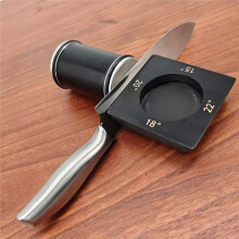Affilacoltelli Professionale A Rullo per Cucina, Sistema di Affilatura A 4 Angoli per La Lavorazione del Legno, Base Magnetica In Legno.