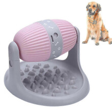 Dog and Cat Food Puzzle Toy Snacks Boring Dispensing Slow Feeder - Smart Feeding and Height Adjustab