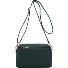 Triple Zip Small Crossbody Bag
