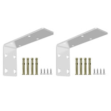 Suportes de Bancada, Suporte de Prateleira em L Resistente de 4 mm de Espessura, Suporte de Parede de Metal para Prateleiras Abertas, 34 X 14 X 5 cm