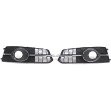 4G0807681AG 4G0807682AG Chrome Front Bumper Fog Light Grille Cover with ACC Hole for A6 C7 2016-2018 S-