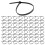 Self-Locking Nylon Tie 100 PCS Black Cable Tie Fastening Ring Cable Tie Zip Wraps Strap Nylon Cable Tie Set 1