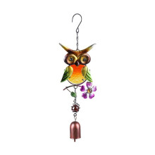 Home Fashion Decoration Metal Wind Chime Owl Wind Chimes Garden Outdoor Decor Hanging Pendant Gifts Accessories Tools C