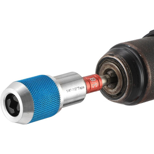 Tap Socket Set, 2PCS Tap Extractor Tool,Tap Sockets with A 3/8" Socket Adapter,for Taps, Reamers,Screw Extractors