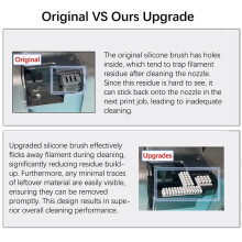 2er-Set Silikonbürsten-Reinigungsset für P2S Düsenwischer-Upgrade-Kit
