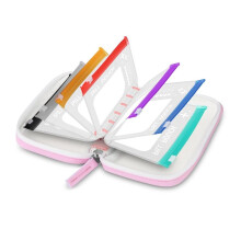 Waterproof Pill Organizer with 7 PCS L Size Zippered Pill Pouches Weekly Medicines Organizer Reusable Pill Storage B