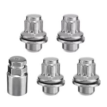 Lot de 4 Écrous Antivol de Roue M12 X 1,5 avec 1 Clé à Douille pour 4Runner, , Hilux et RAV4