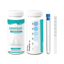2-Delige Testkit voor Fosfaat in Zwembaden: 50 Professionele Fosfaatteststrips voor Zwembadwater. Nauwkeurig en Gemakkelijk Af Te Lezen.