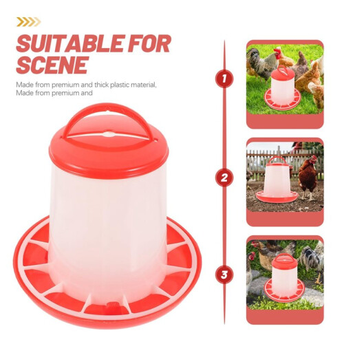 Balde Automático de 6 Kg para Alimentação de Galos, Galinhas, Aves, Codornas e Pombos. 2