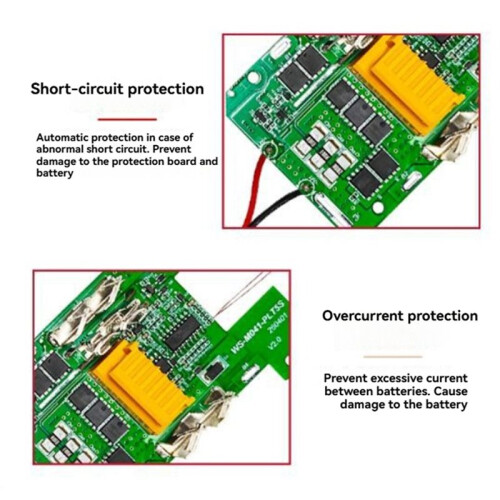 Replacement Battery Protections Board for  WS-M041-PLT5S 18V Tool Lithium Battery Shell Component Part