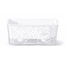 Self Watering Rectangular Plant Pots, Plant Containers with Drainage Holes,Houseplant Window for Succulents, Flowers