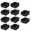 10 Black Pegboard Bins with Metal Hooks Plastic Storage Tools Organizer for Garage Workshop  Room Hardware Tools 1