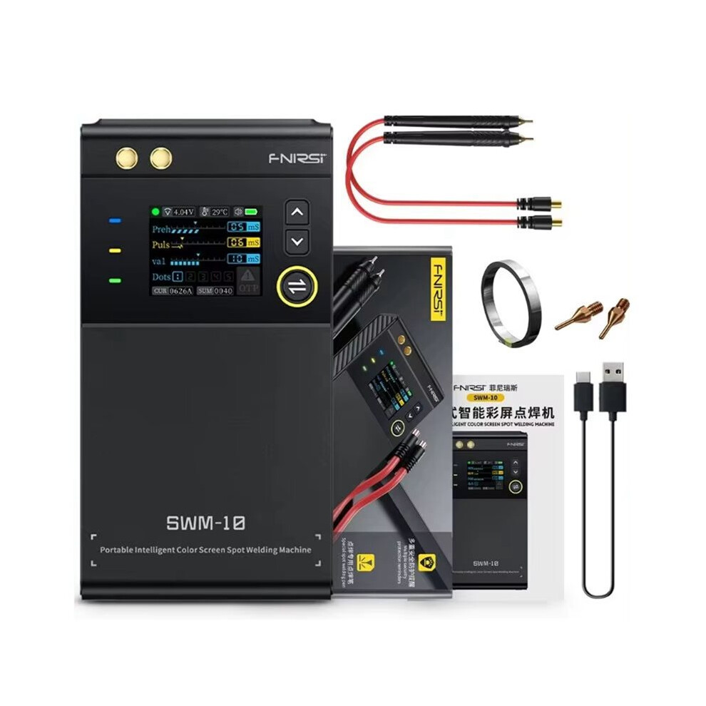 Swm-10 Portable Spot 5000Mah Dual-Pulse Techforstablewelding, 0.25Mm Weld, 1.8" Hd Screen And Over-Temp Protection 4711832106230