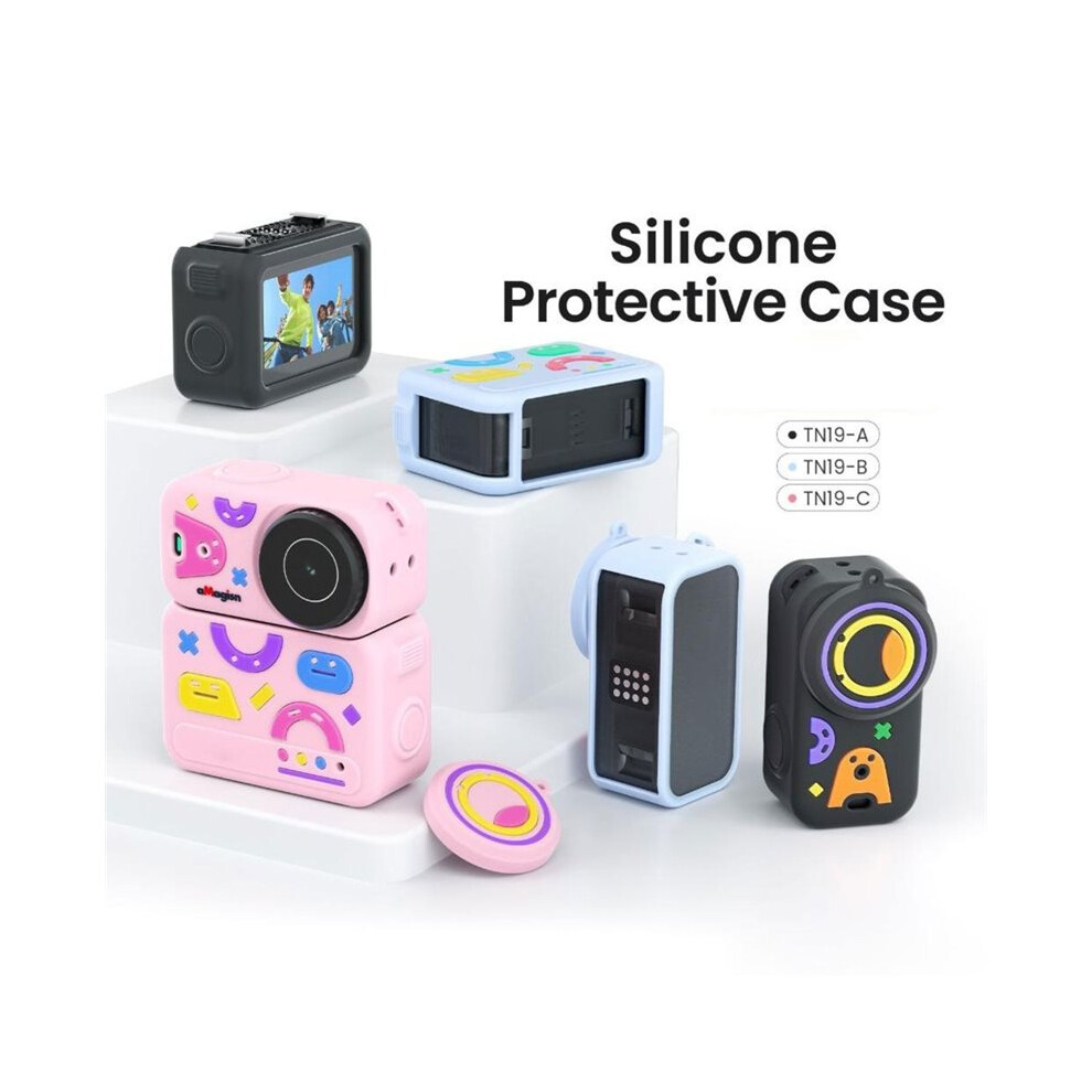 Silicone Protective Case For Osmo Camera, Anti-Scratch Anti-Shock Cover With Detachable Lens Cap & Lanyard C 4713954332863