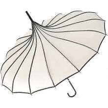 Pagoda Peak Old-fashionable Ingenuity Umbrella Parasol (Ivory)