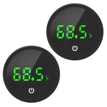 2pcs Fish Tank Thermometer Wireless Touch Digital Aquarium Thermometer LED Display Accurate Temperature Monitoring