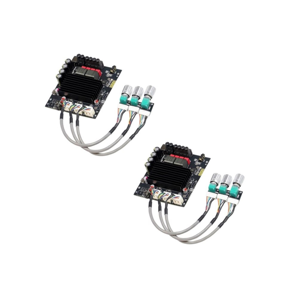 2Pcs T1002p Upgrade 100Wx2 Digital Amplifier Board Audio Stereo Equalizer High Bass Adjustment Tpa3221 4712283562774