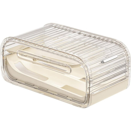 Egg Rack 2-Layer Automatic Rolling Storage Box, Made of PP Material, Stable Rolling Egg Box for Household Kitchen Use