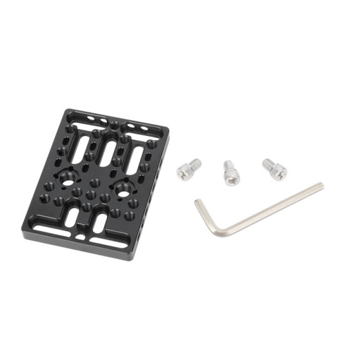 Placa de Extensão Multifuncional para Montagem em Formato de Queijo com Rosca de 1/4 Polegadas-20 para Furo Roscado de Localização