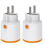 2pcs Tuya Zigbee 3.0  Power Plug 16A EU Outlet Child Lock  Socket Remote Control Work for Alexa EU Plug 1