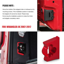 Tail Gate Stopper Limiter Rear Trunk Door Kit for JK JKU 2007-18