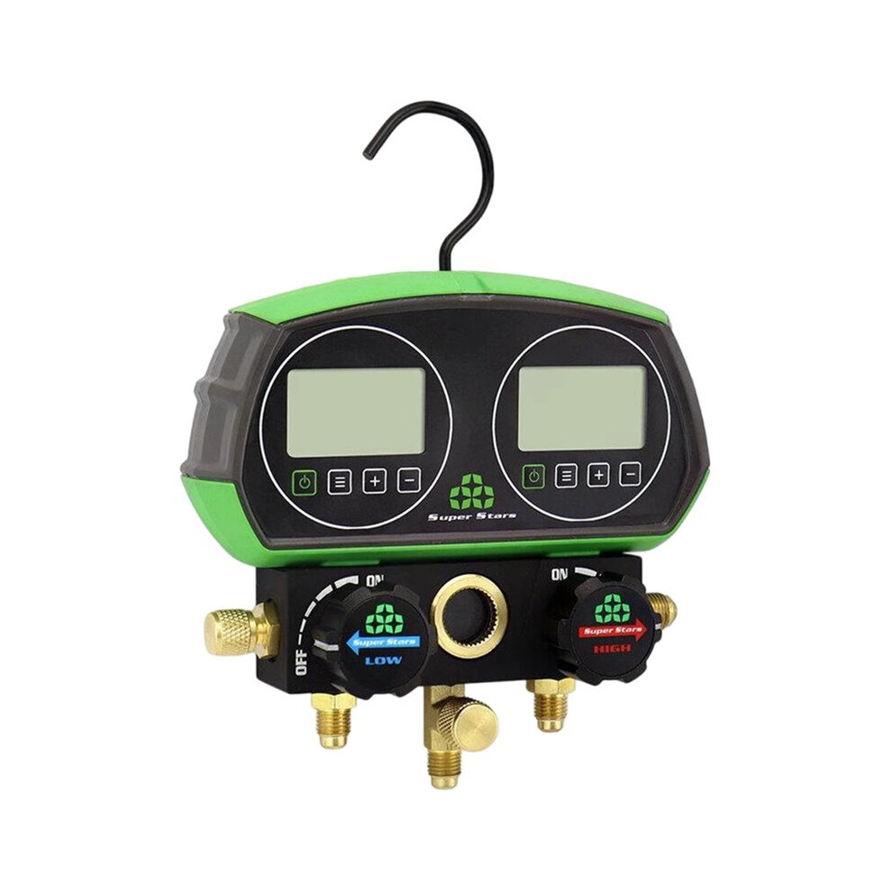 Super Stars 2-Valve Digital Manifold Gauges Set St-B268d For Hvac Refrigeration R22 R32 R600 R410a R134a 6032475651887