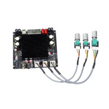 XY-T4001P TPA3223 400W Mono Digital  Verstärkerplatine Modul  12-42V AUX USB Tiefenregelung App-Steuerung