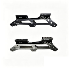 1 Paar Dreirad-Inlineskates mit Aluminiumlegierungsrahmen, 2 Ausführungen (43-Fach Umrüstbar) mit 3-Loch-Achsen