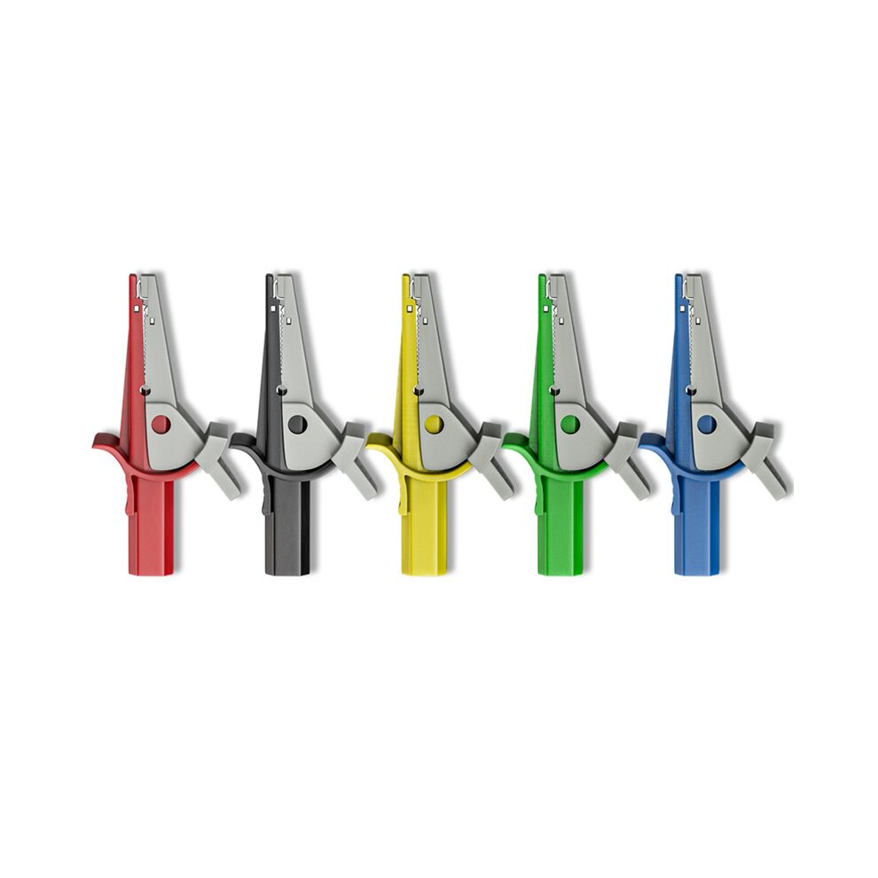 Insulated Alligator Clips With 4Mm Banana Socket For Safe Electrical Testing 4713110404496
