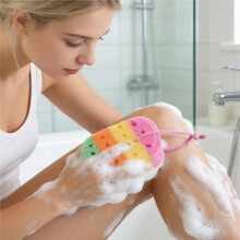 Lot de 3 Éponges Loofah Exfoliantes pour le Corps, Idéales pour le Bain et la Douche (Femmes et Hommes)