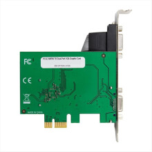 SM750 PCIE 2 Port Serial Expansion Card VGA Industrial-Grade 2D 1920 X 1440 HD Card 64MB DDR.