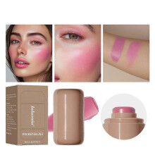 Pocket Dual-Use Blush Stick 5.3g High-Quality Cosmetics Long-Lasting Color for Lips and Cheeks