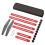 Stair Tread Template Tool Step Measuring Jig with Adjustable Ruler and Angle Scribe Tool for Woodworking 1