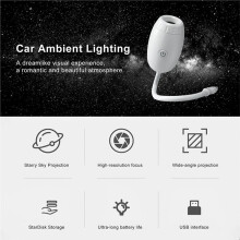 Sternenprojektor-Nachtlicht, Auto-Sternenhimmelprojektor für USB, Sternen-Weltraum-Sternenhimmelprojektorlampe