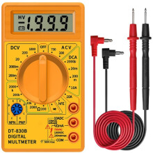 DT830B Digital Multimeter Voltage Current Resistance Tester LCD Display Electric Multi Meter