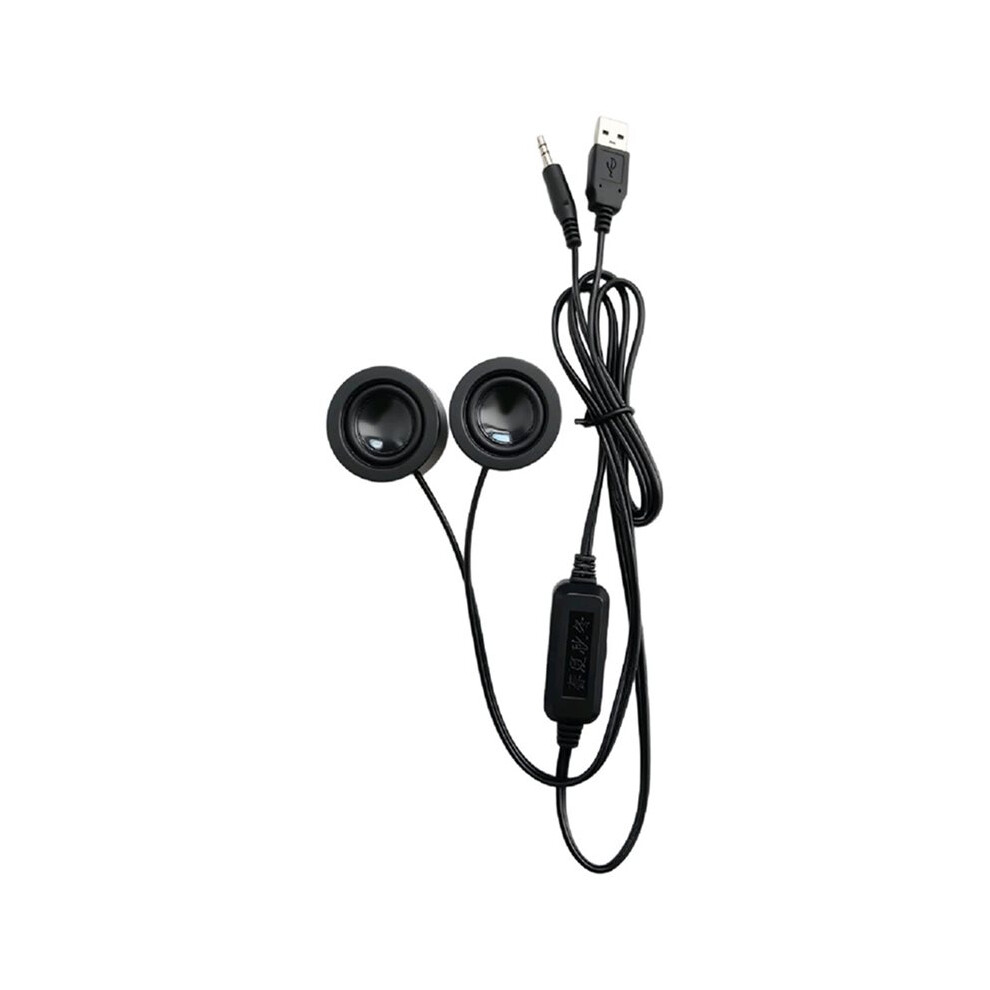 4Ohm 6W Usb Speaker For Pc 3.5Mm Audio Input Loudspeaker For Advertising Machine Black/Light 4711022273322