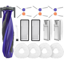 16 Pcs Accessories Kit for Freo Z10 Ultra/ Freo Z10 Robot Vacuum Cleaner, 1 Main Roller Brush