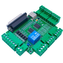 MACH3 5-Achs-Graviermaschinen-Schnittstellenkarte, CNC-Schnittstellenkarte mit Optischer Kopplung, Isoliertem USB-Netzteil